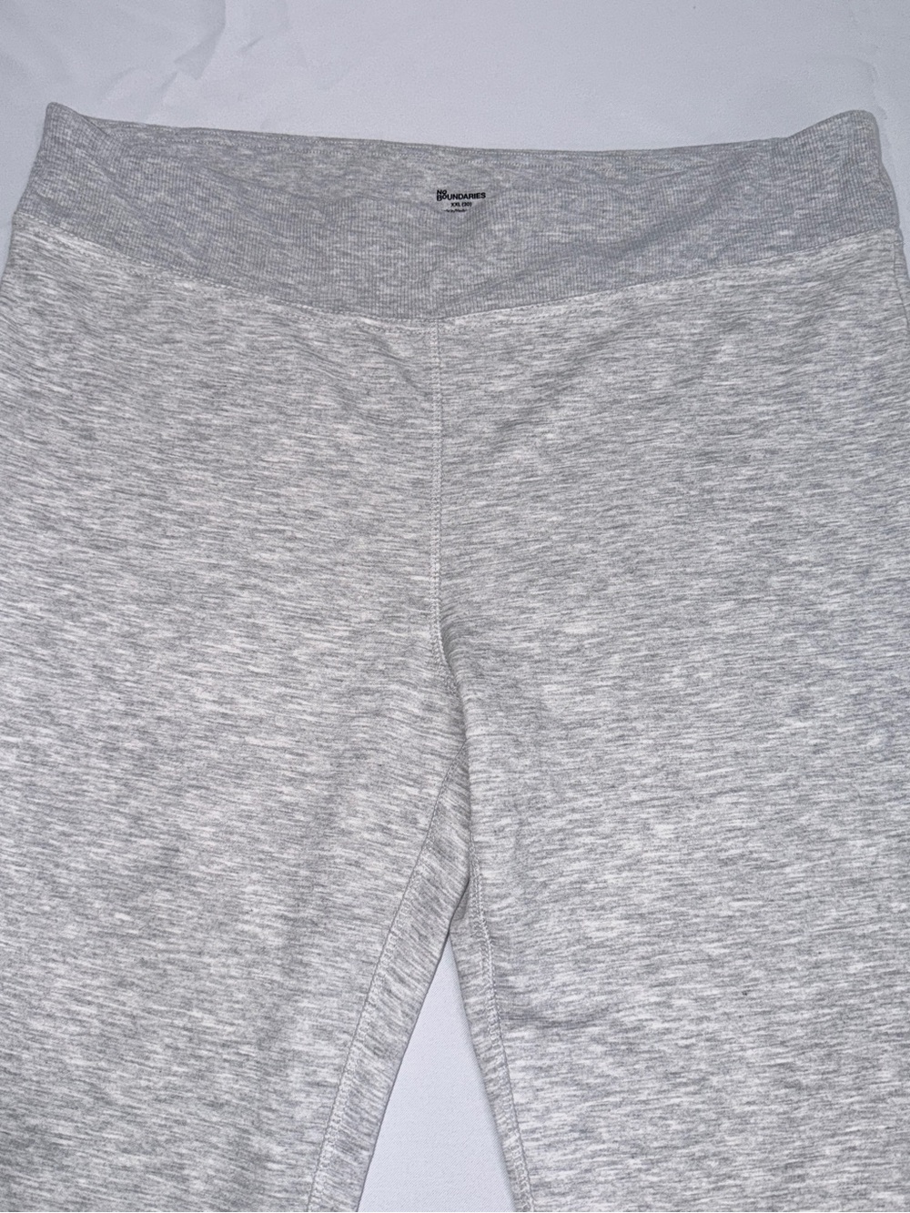 No Boundaries XXL 20 Gray Heather Side Slit Flare Pants Wide Waist 31”